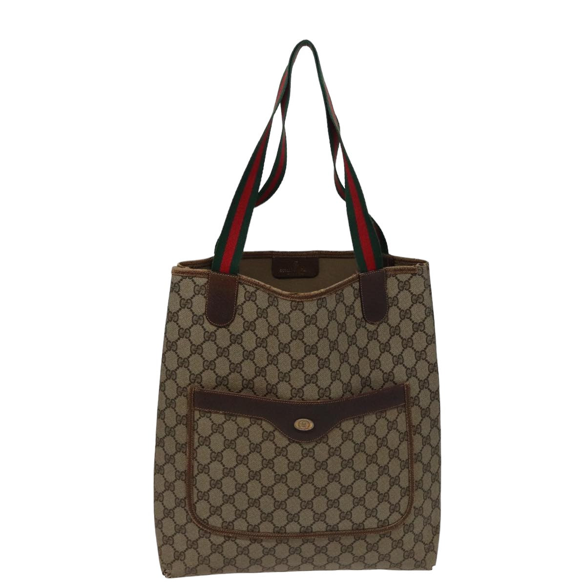 GUCCI GG Supreme Tote Bag PVC Leather Beige 378 02 003 79501