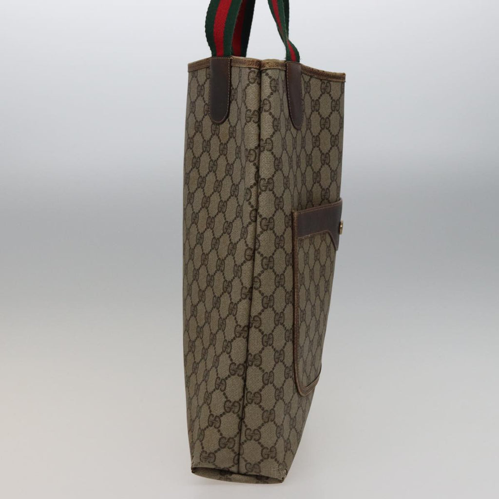 GUCCI GG Supreme Tote Bag PVC Leather Beige 378 02 003 79501