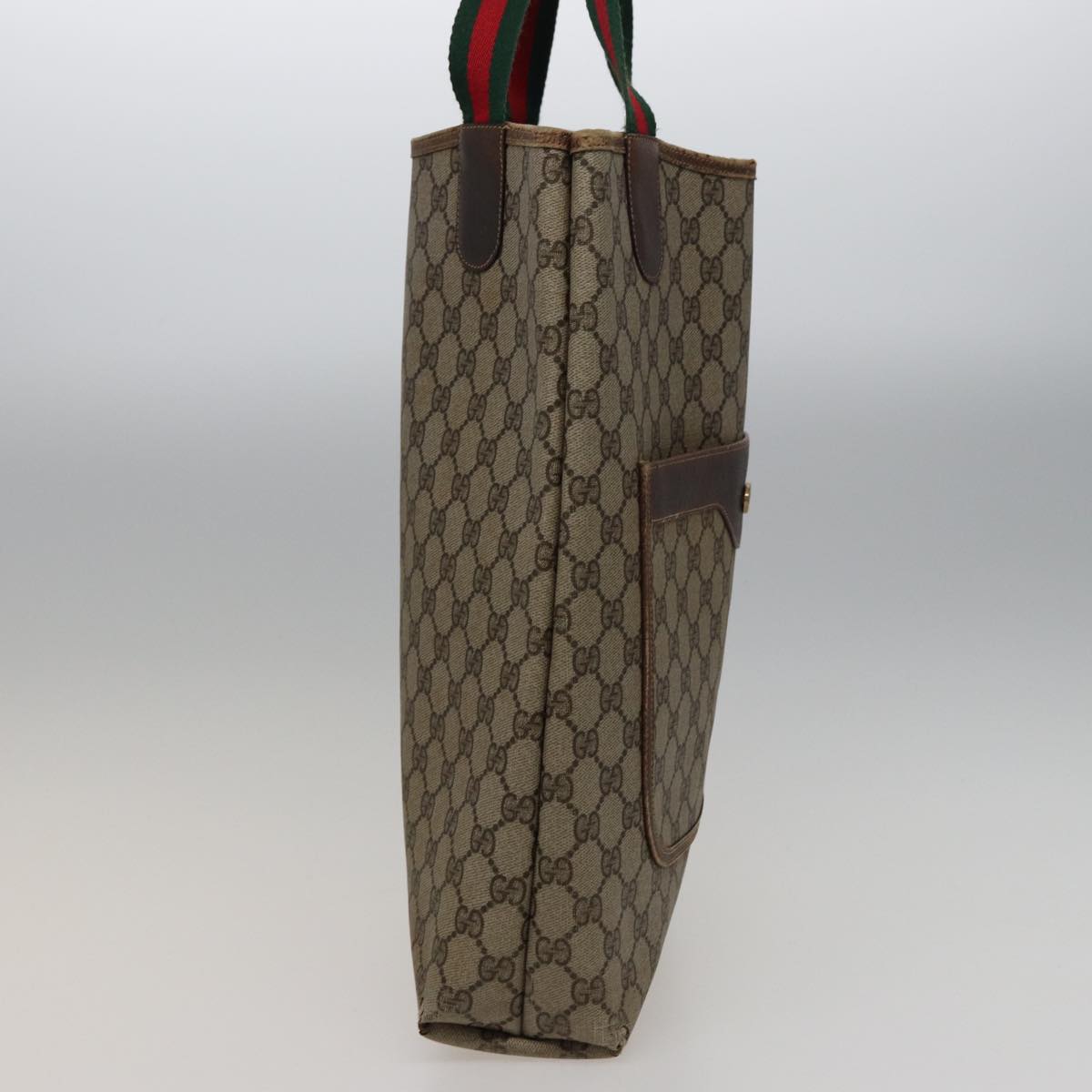 GUCCI GG Supreme Tote Bag PVC Leather Beige 378 02 003 79501