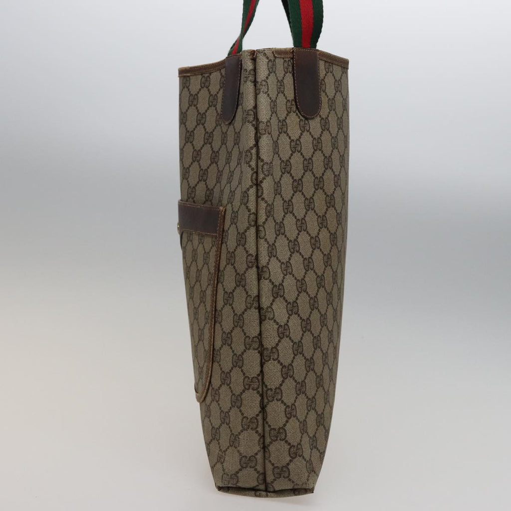 GUCCI GG Supreme Tote Bag PVC Leather Beige 378 02 003 79501
