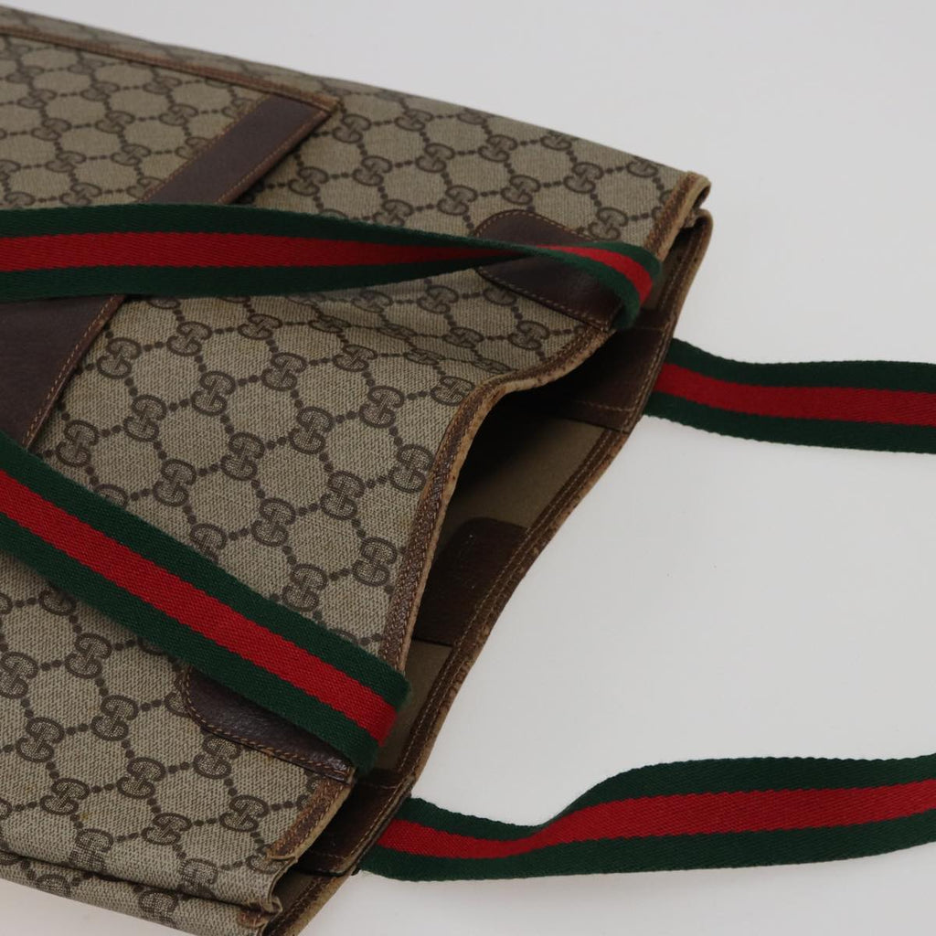 GUCCI GG Supreme Tote Bag PVC Leather Beige 378 02 003 79501
