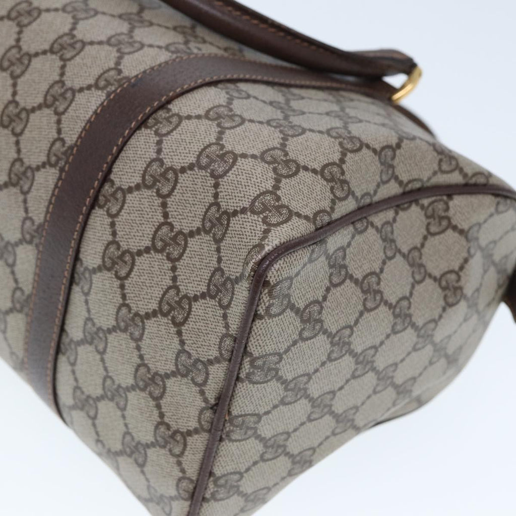 GUCCI GG Supreme Boston Bag PVC Leather Beige 79505