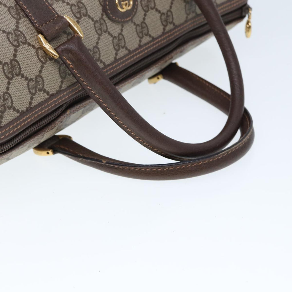 GUCCI GG Supreme Boston Bag PVC Leather Beige 79505