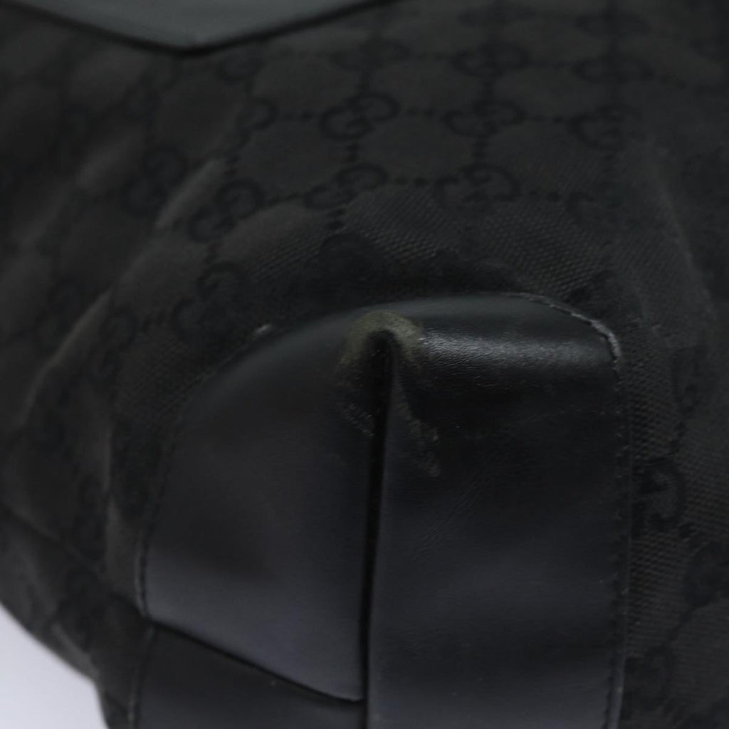 GUCCI GG Canvas Tote Bag Black 28892 79508