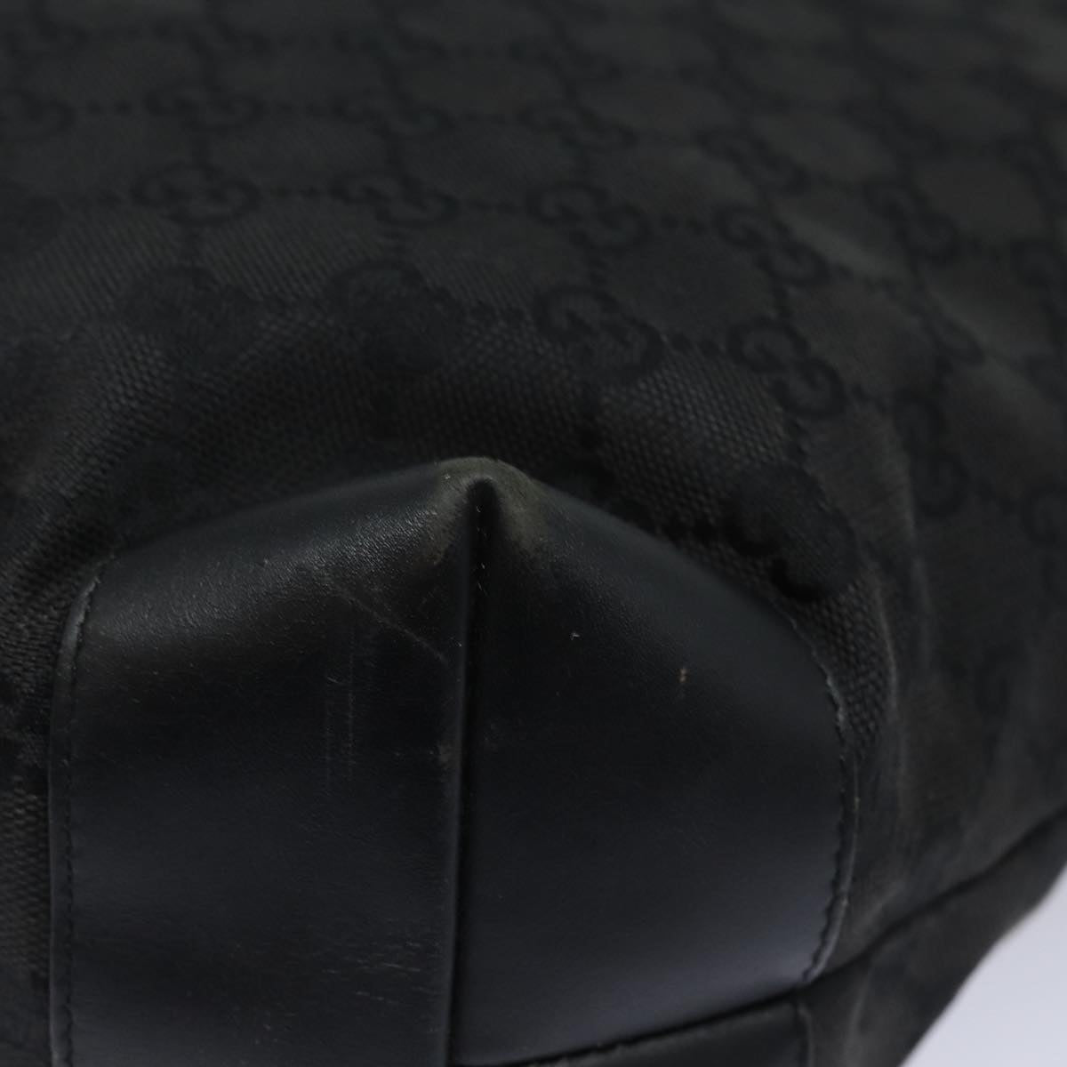 GUCCI GG Canvas Tote Bag Black 28892 79508