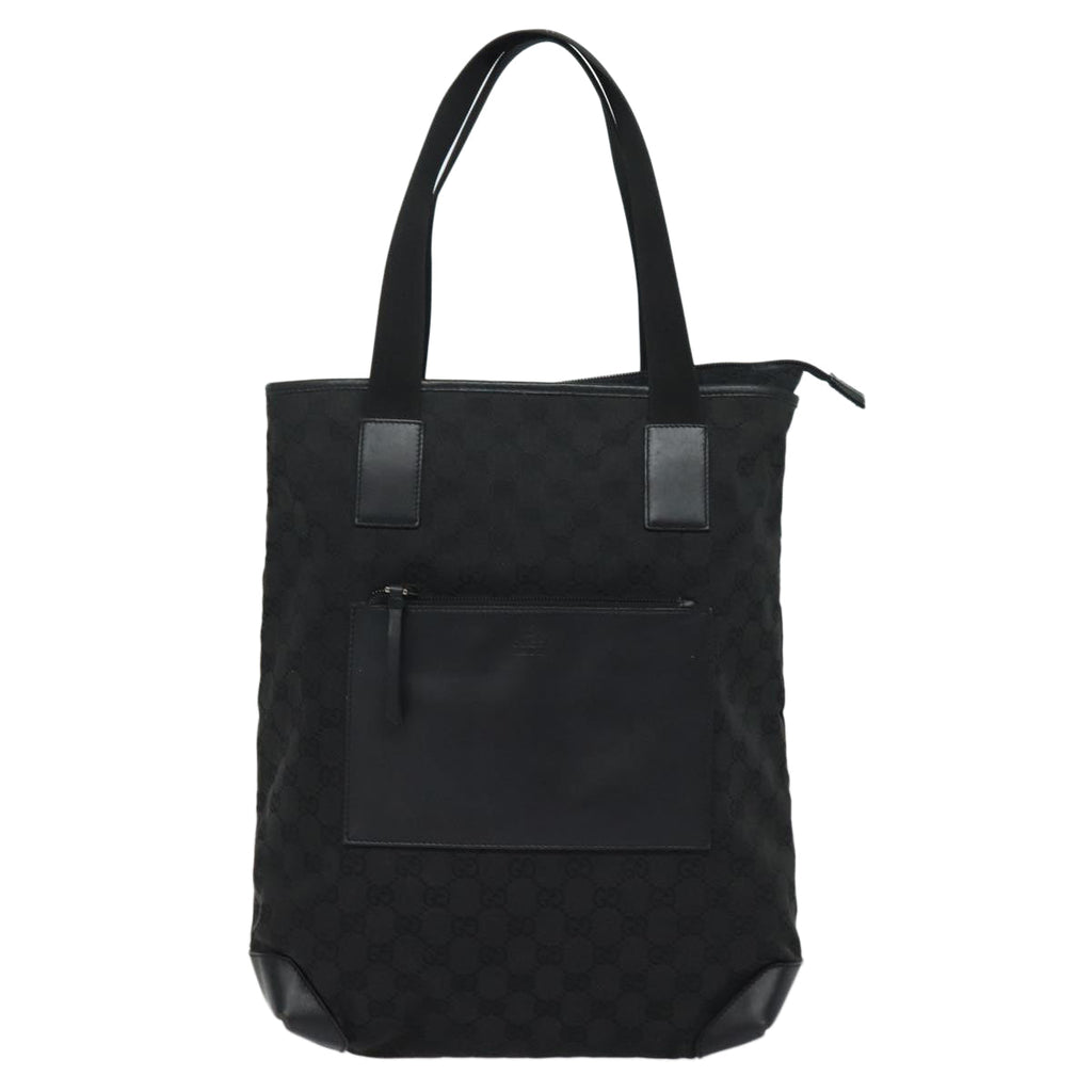GUCCI GG Canvas Tote Bag Black 28892 79508