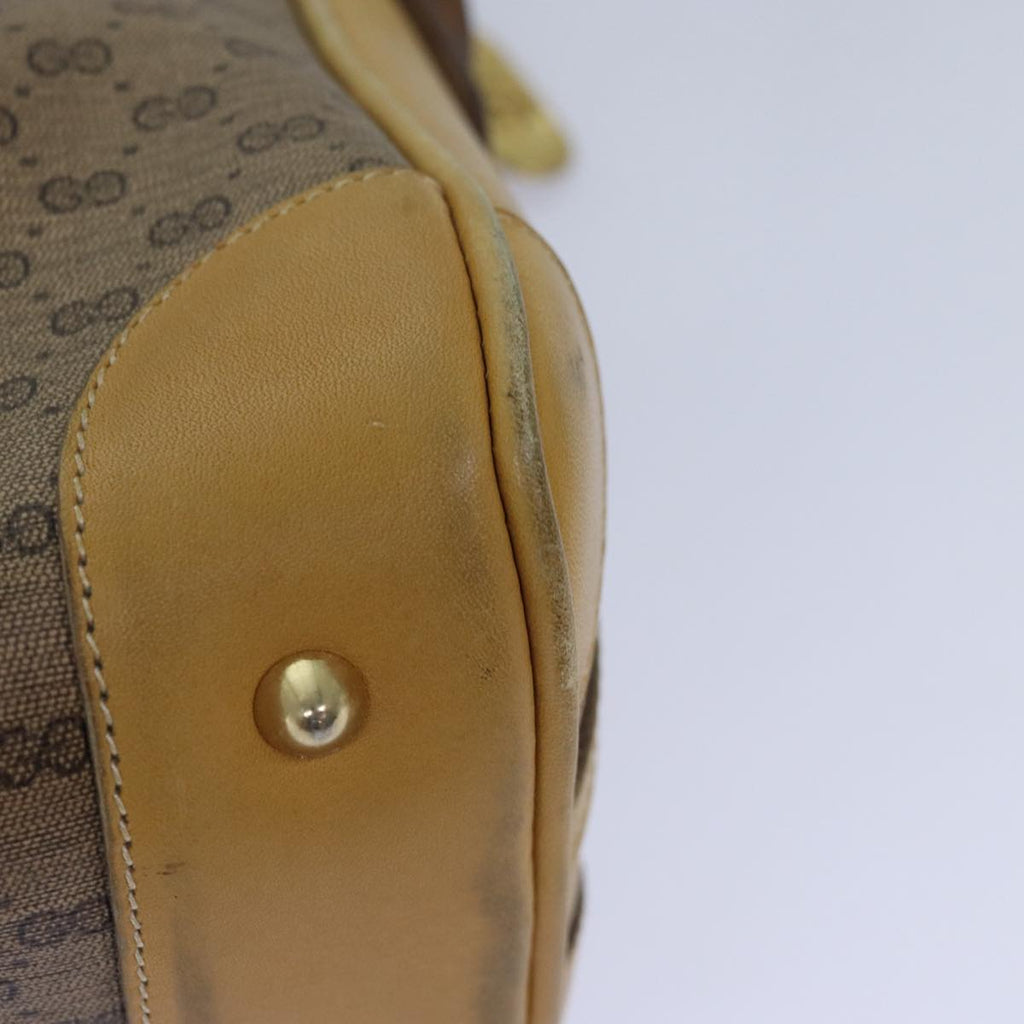 GUCCI Micro GG Supreme Hand Bag PVC Leather Beige 000 106 1325 79521