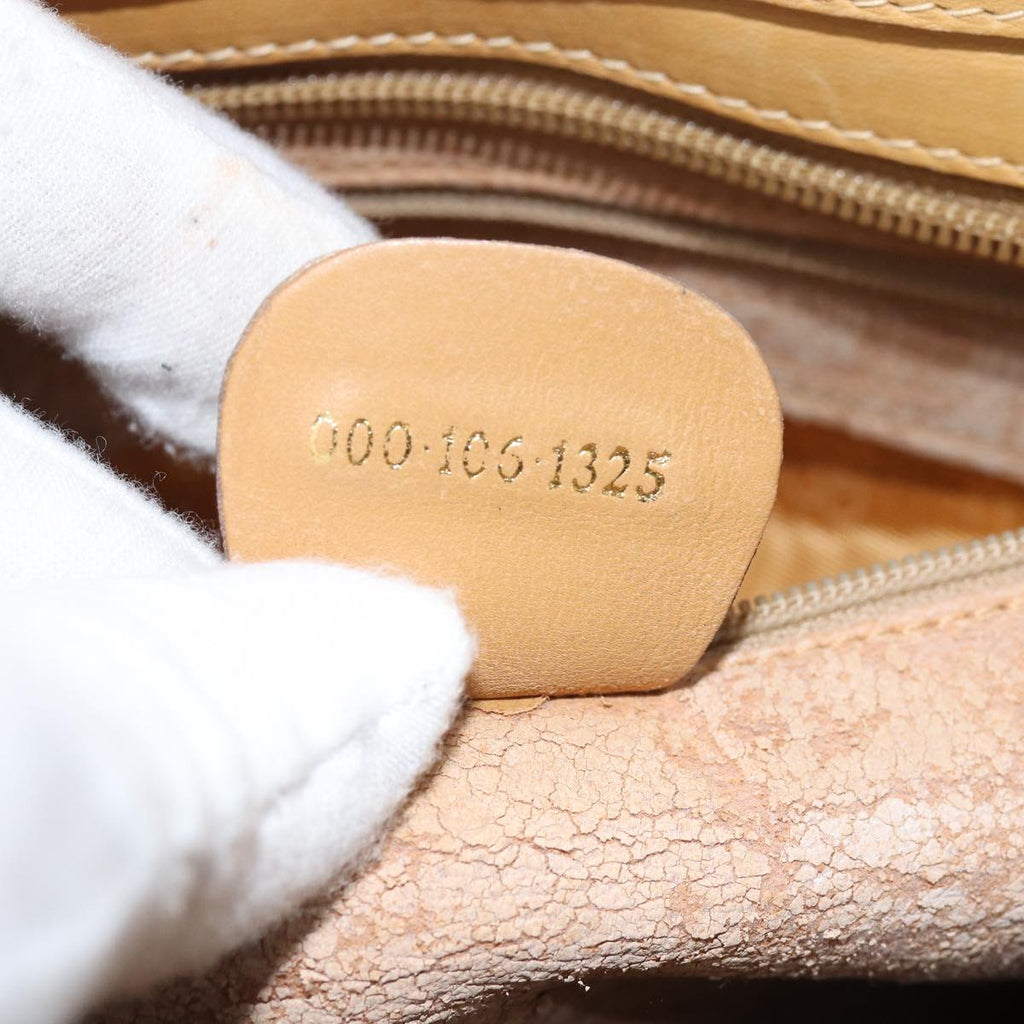 GUCCI Micro GG Supreme Hand Bag PVC Leather Beige 000 106 1325 79521