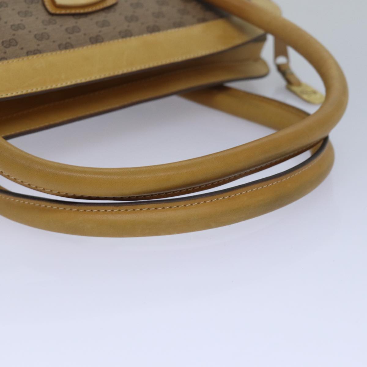 GUCCI Micro GG Supreme Hand Bag PVC Leather Beige 000 106 1325 79521