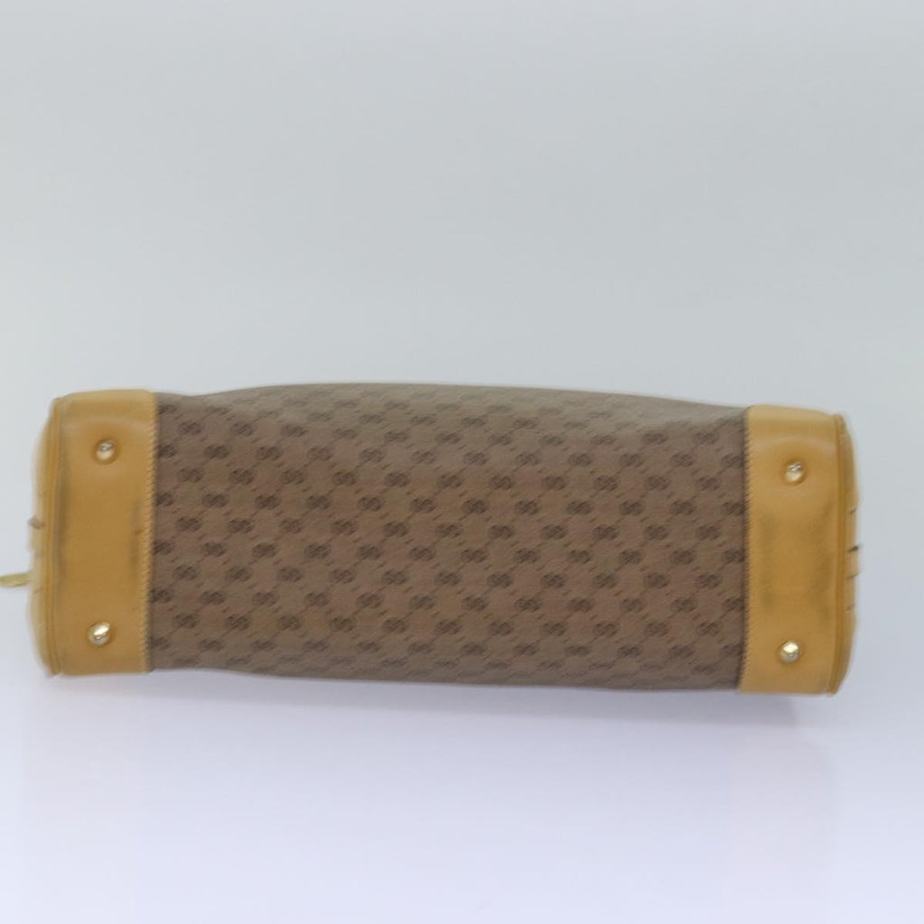 GUCCI Micro GG Supreme Hand Bag PVC Leather Beige 000 106 1325 79521