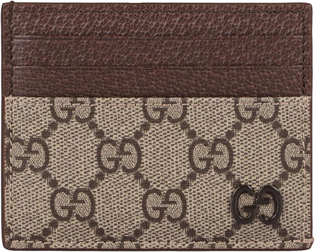 GUCCI Mini Coated Canvas Card Holder