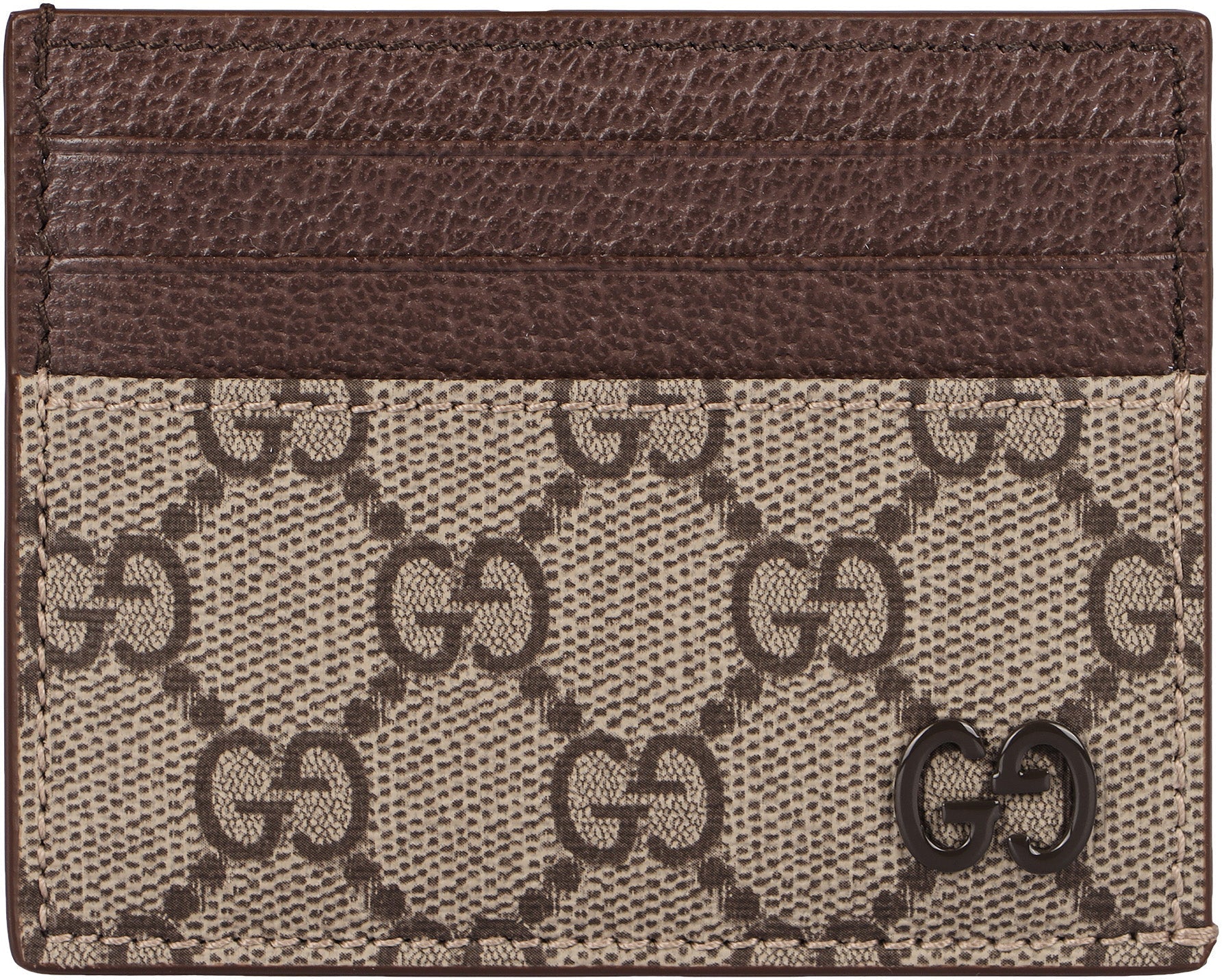 GUCCI Mini Coated Canvas Card Holder