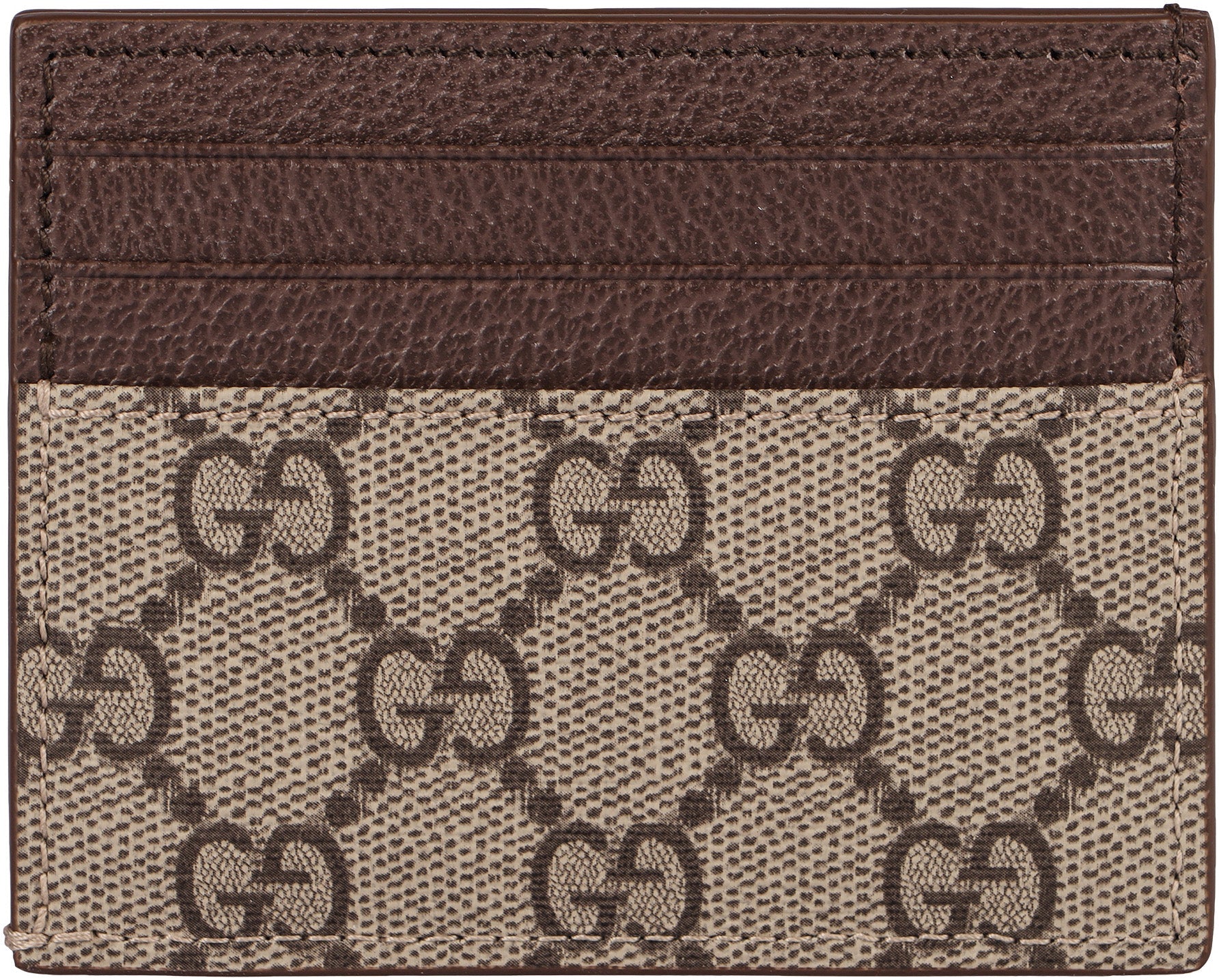 GUCCI Mini Coated Canvas Card Holder