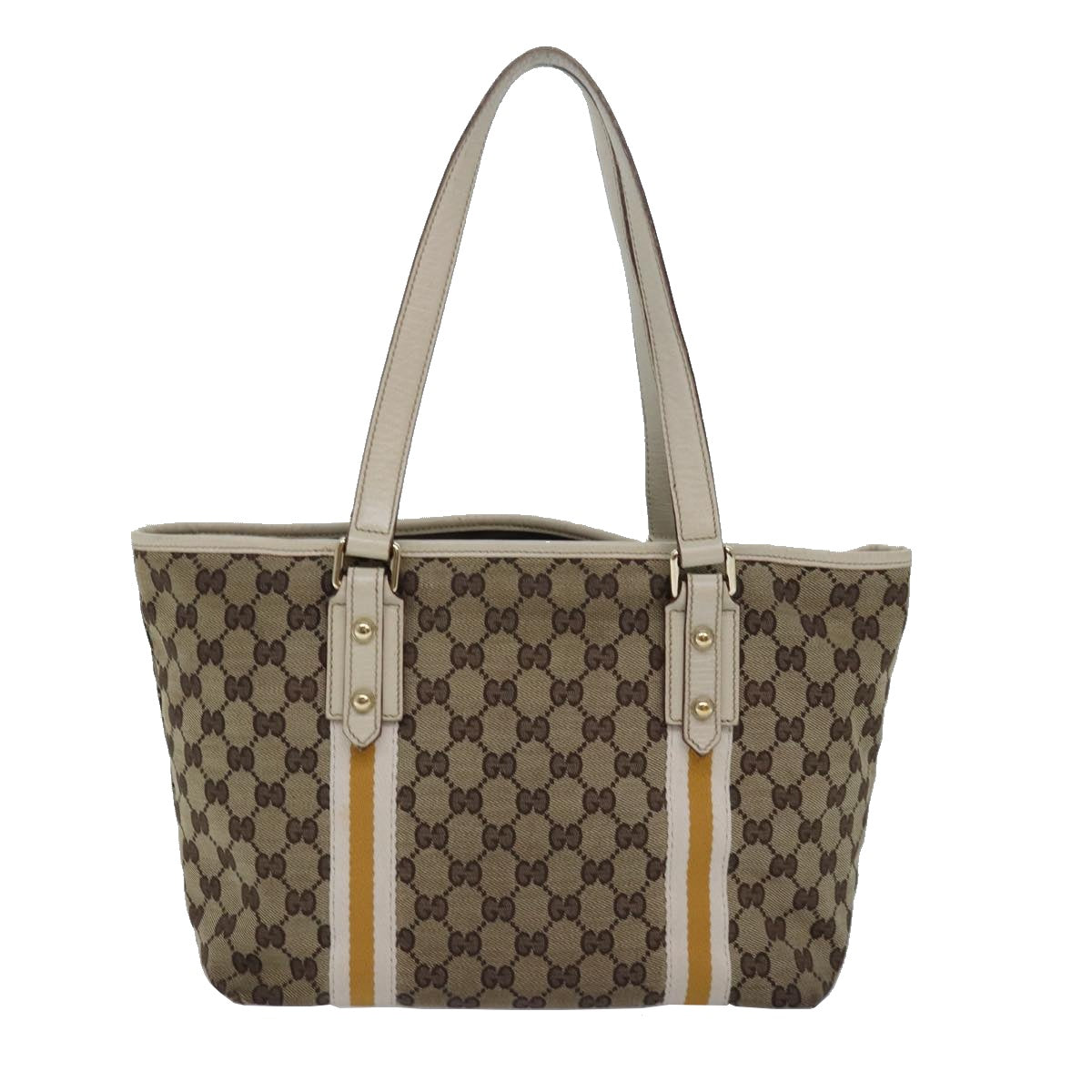 GUCCI GG Canvas Tote Bag Beige 137396 79542