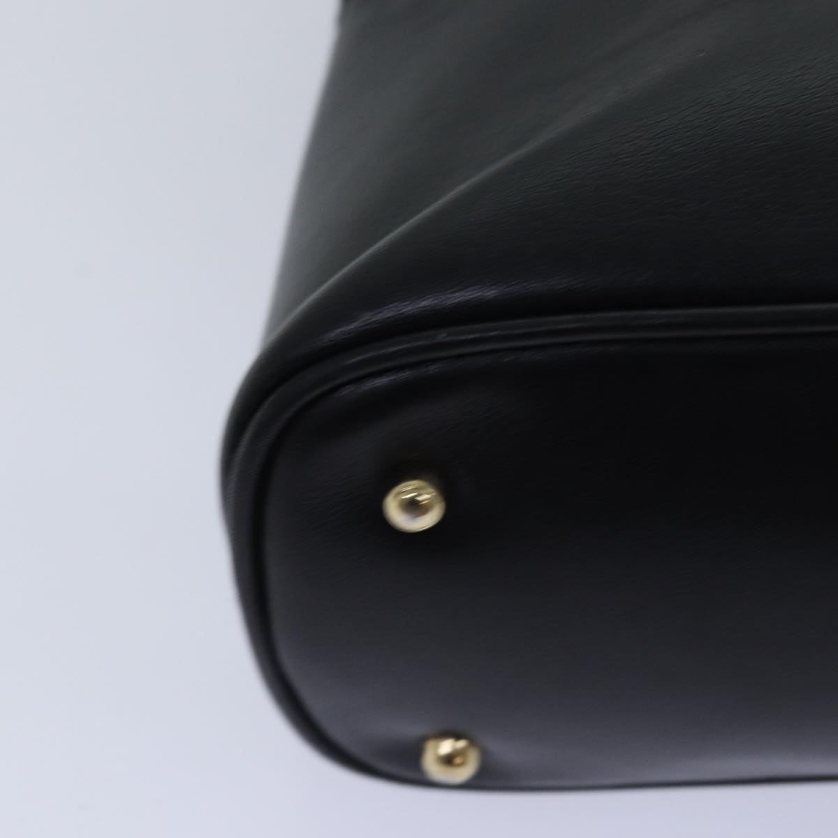 GUCCI Bamboo Hand Bag Leather Black 000 2865 0290 79569