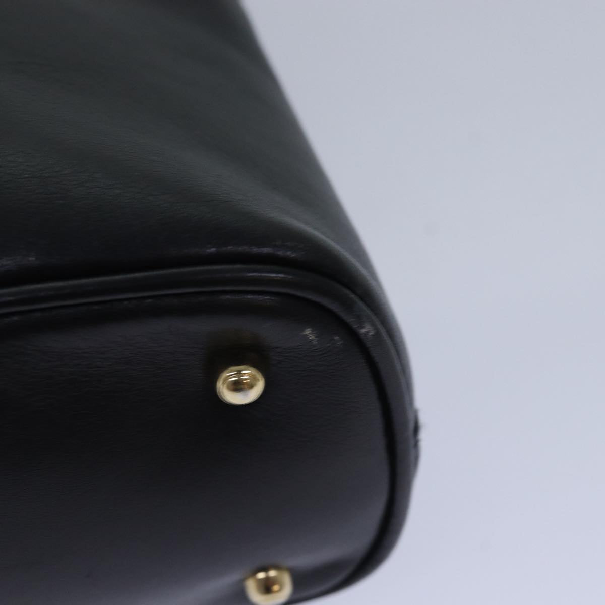 GUCCI Bamboo Hand Bag Leather Black 000 2865 0290 79569