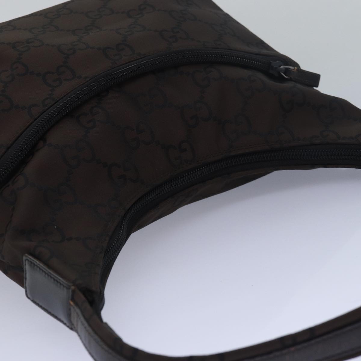 GUCCI GG Canvas Shoulder Bag Brown 001 3386 79587