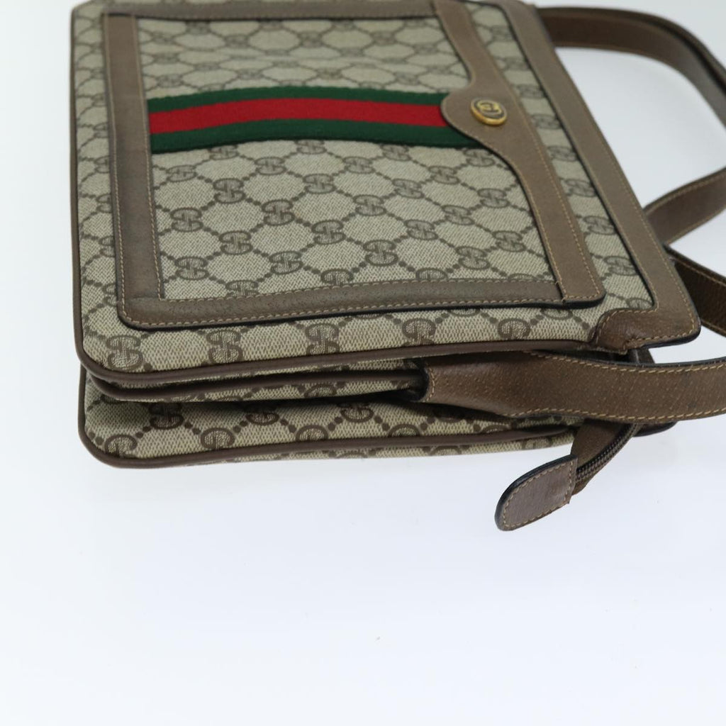 GUCCI GG Supreme Shoulder Bag PVC Leather Beige 14 02 013 79589