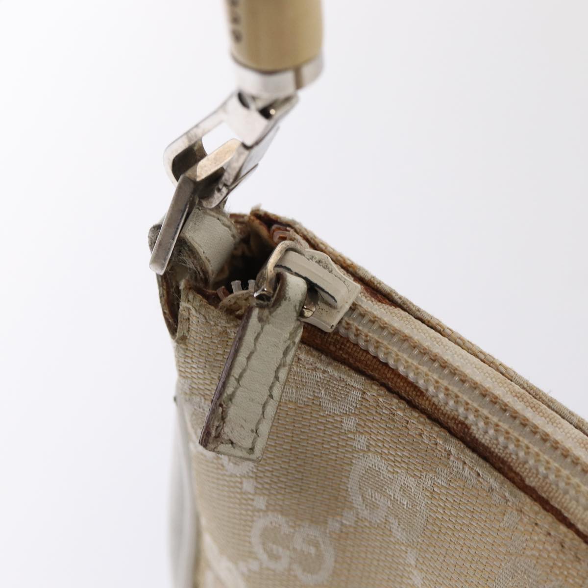 GUCCI Bamboo GG Canvas Hand Bag Beige 001 3865 79596