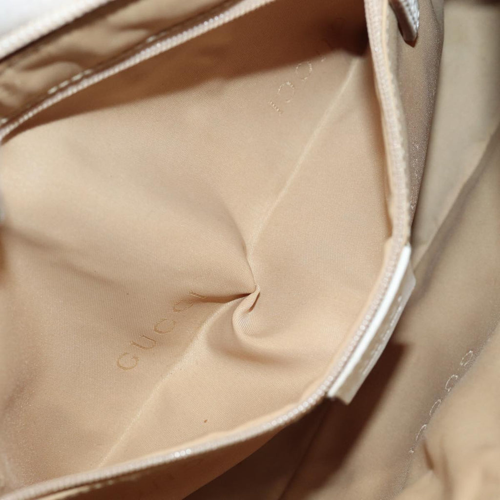 GUCCI Bamboo GG Canvas Hand Bag Beige 001 3865 79596