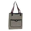 GUCCI GG Supreme Tote Bag PVC Leather Navy 79597