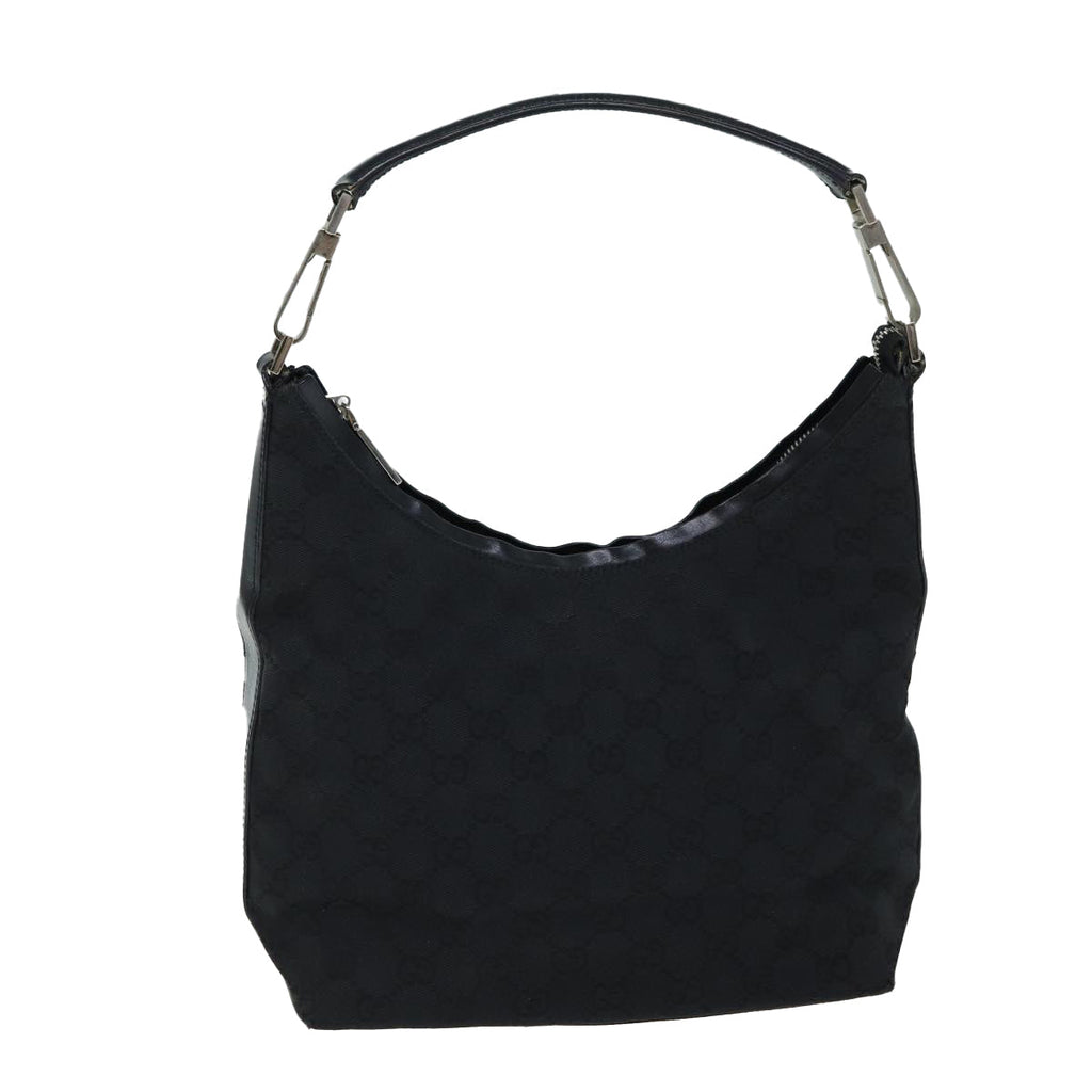 GUCCI GG Canvas Shoulder Bag Black 000 0602 79599