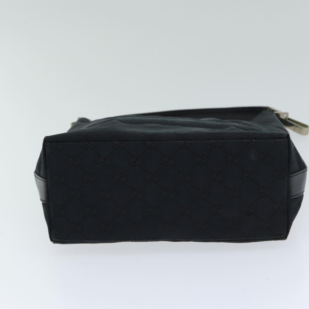 GUCCI GG Canvas Shoulder Bag Black 000 0602 79599