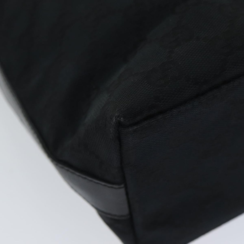 GUCCI GG Canvas Shoulder Bag Black 000 0602 79599