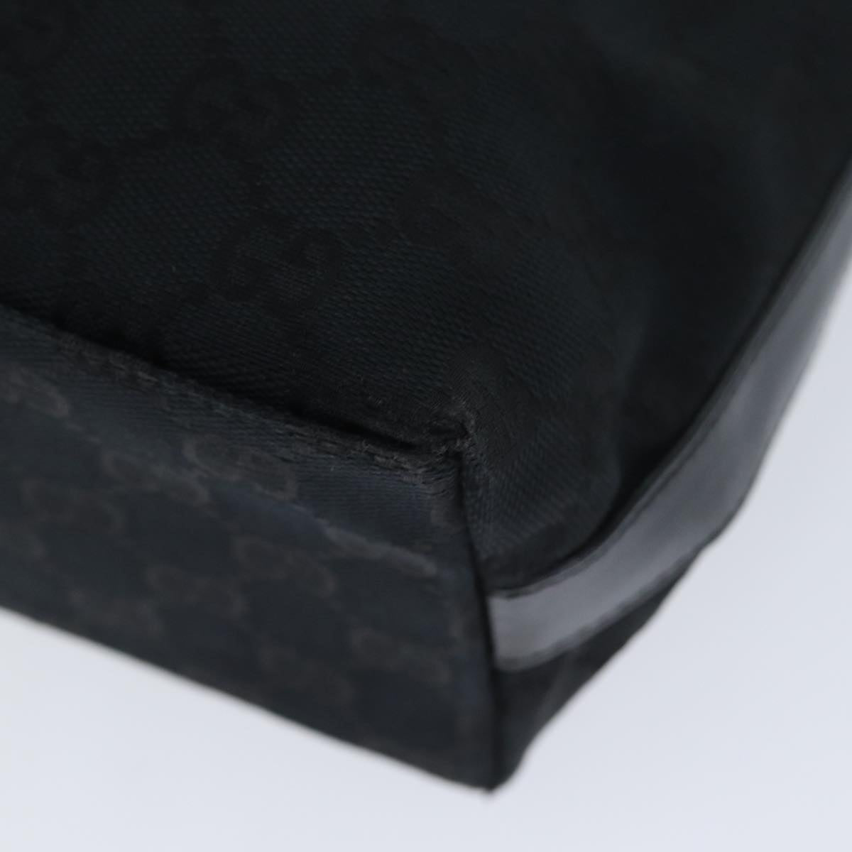 GUCCI GG Canvas Shoulder Bag Black 000 0602 79599