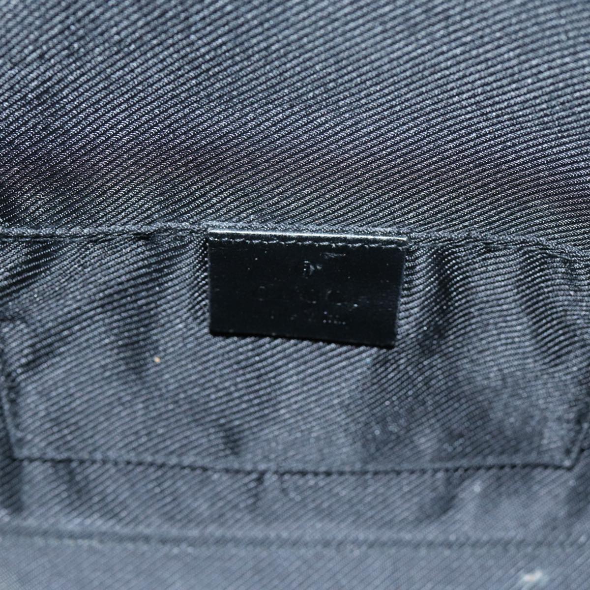 GUCCI GG Canvas Shoulder Bag Black 000 0602 79599