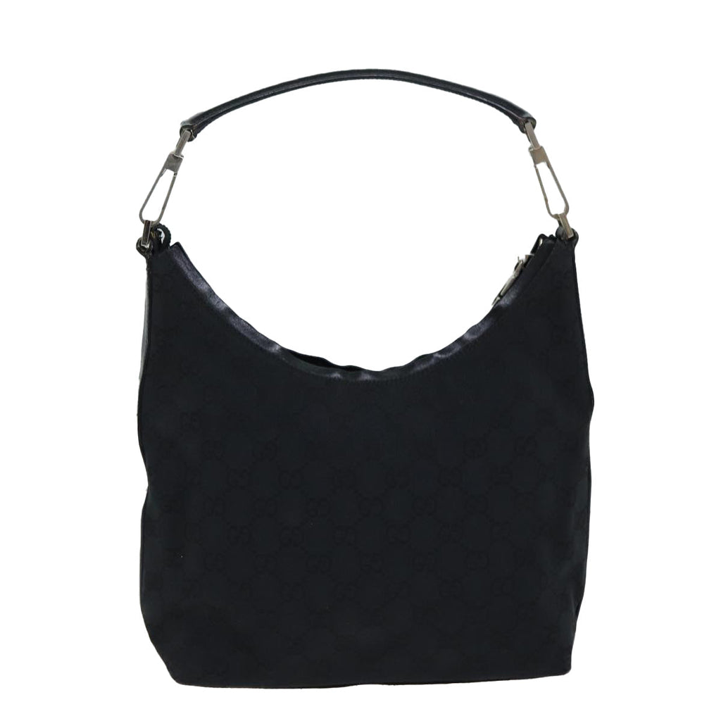 GUCCI GG Canvas Shoulder Bag Black 000 0602 79599