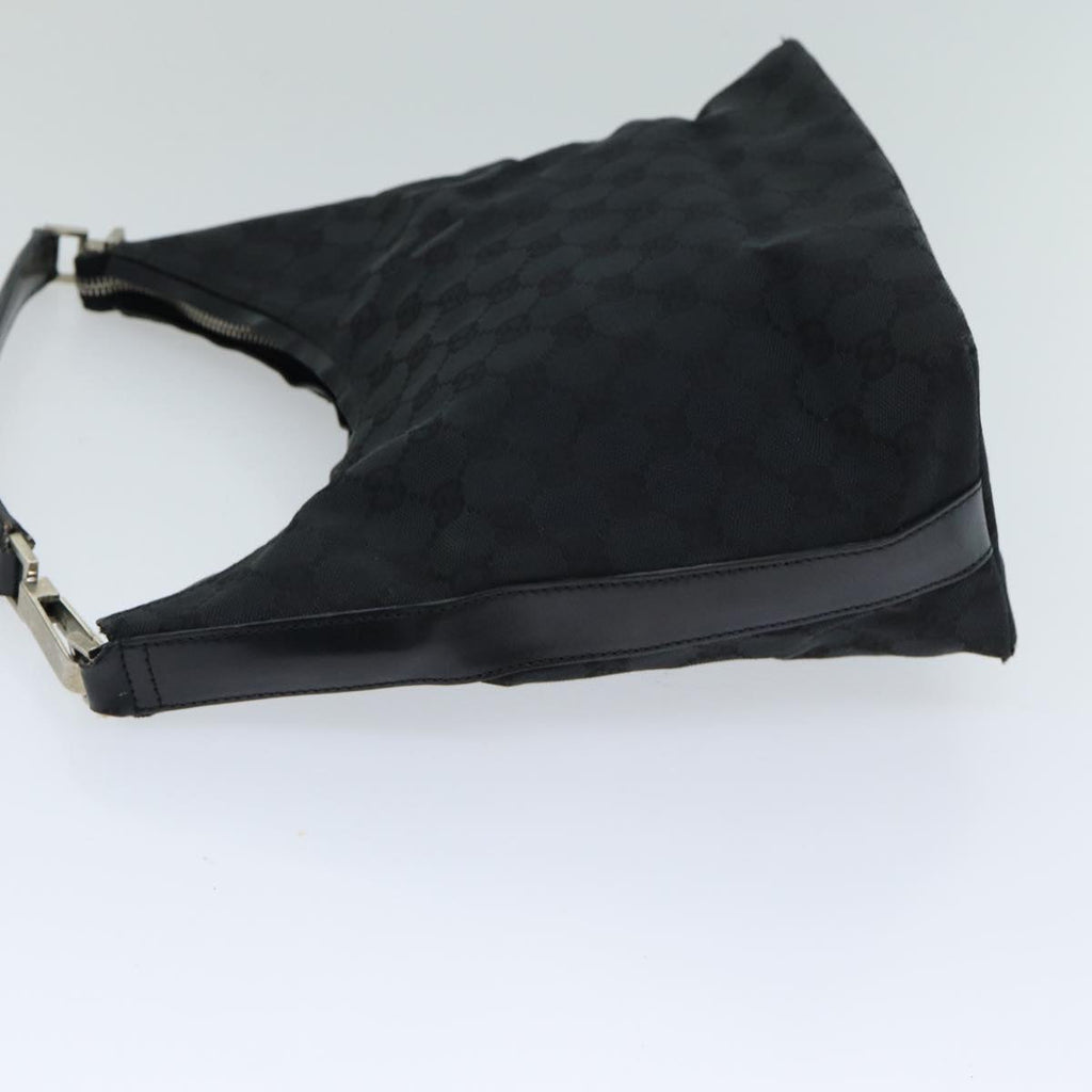 GUCCI GG Canvas Shoulder Bag Black 000 0602 79599