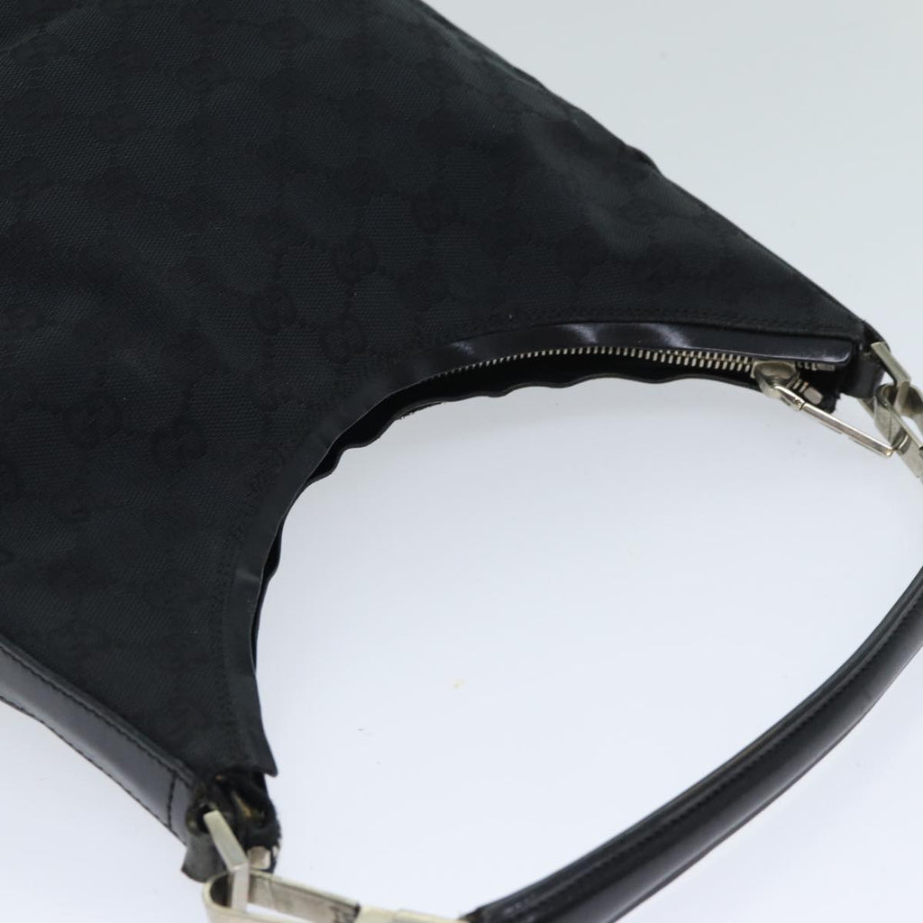 GUCCI GG Canvas Shoulder Bag Black 000 0602 79599