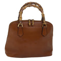 GUCCI Bamboo Hand Bag Leather Brown 000 1274 0290 79612