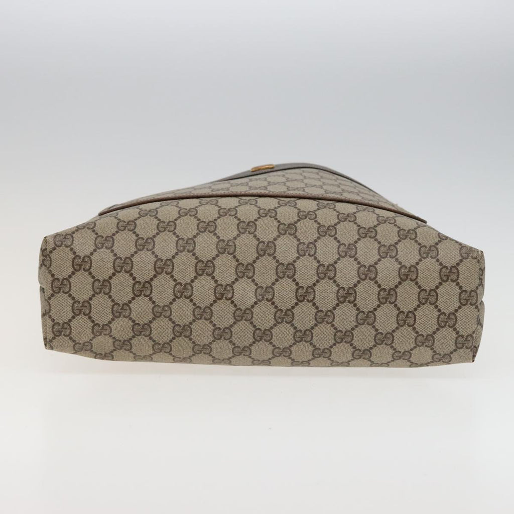GUCCI GG Supreme Web Sherry Line Tote Bag PVC Beige Red 378 02 003 79623