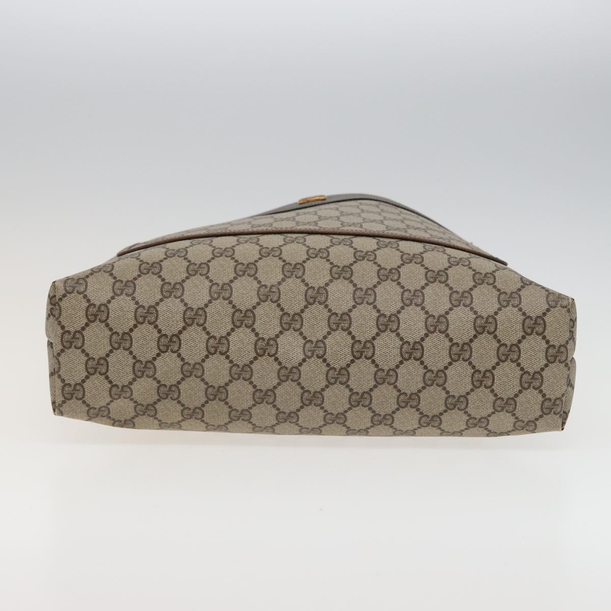 GUCCI GG Supreme Web Sherry Line Tote Bag PVC Beige Red 378 02 003 79623