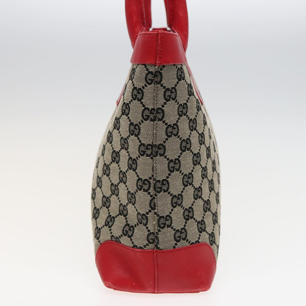 GUCCI GG Canvas Hand Bag Beige Red 002 1119 79632