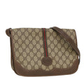 GUCCI GG Supreme Web Sherry Line Shoulder Bag PVC Beige 001 066 0551 79640