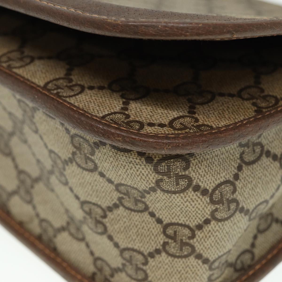 GUCCI GG Supreme Web Sherry Line Shoulder Bag PVC Beige 001 066 0551 79640