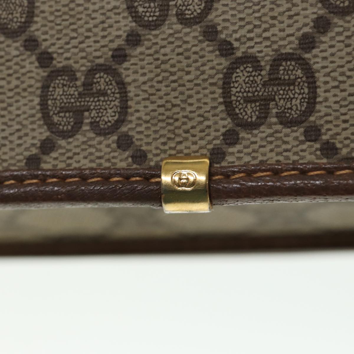 GUCCI GG Supreme Web Sherry Line Shoulder Bag PVC Beige 001 066 0551 79640