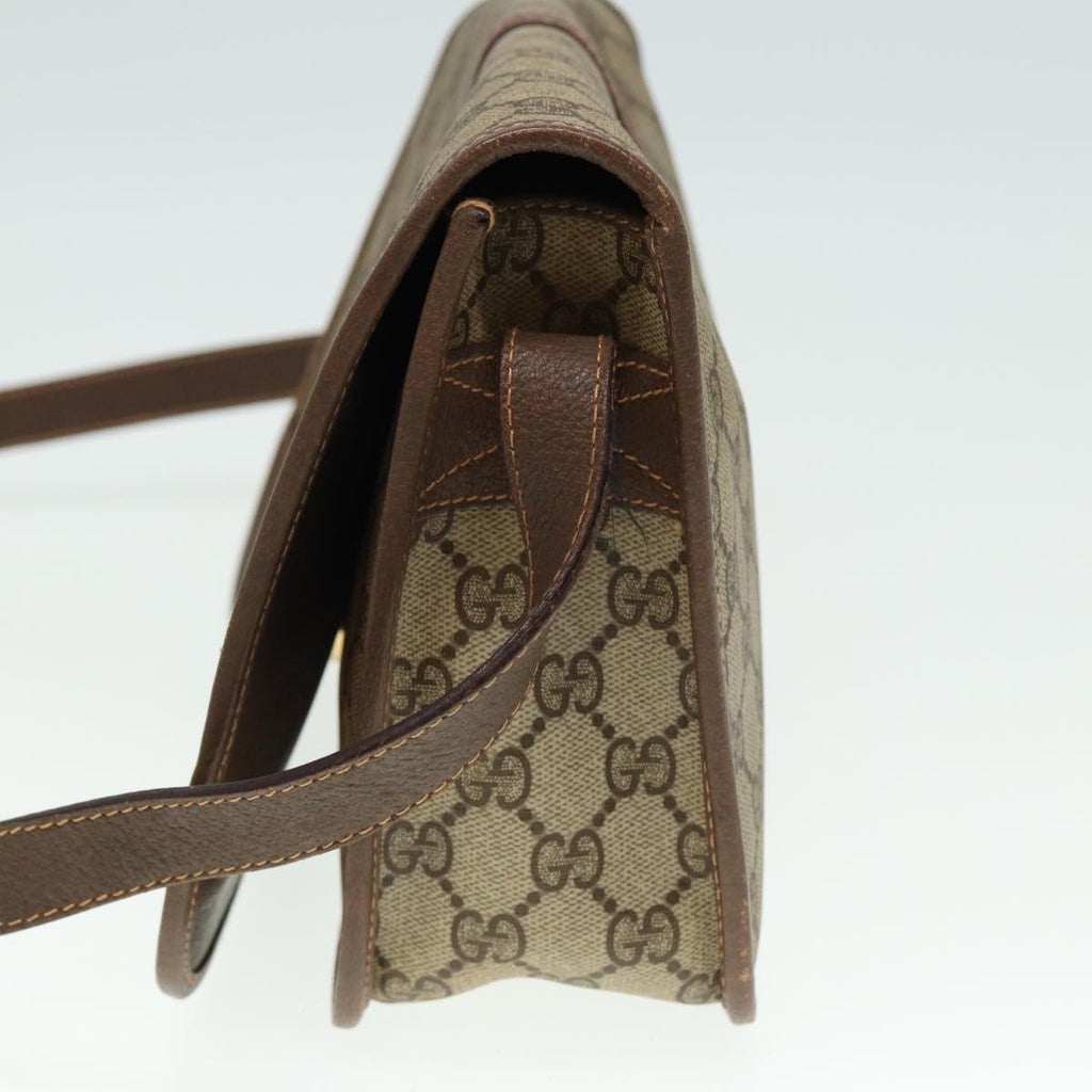 GUCCI GG Supreme Web Sherry Line Shoulder Bag PVC Beige 001 066 0551 79640