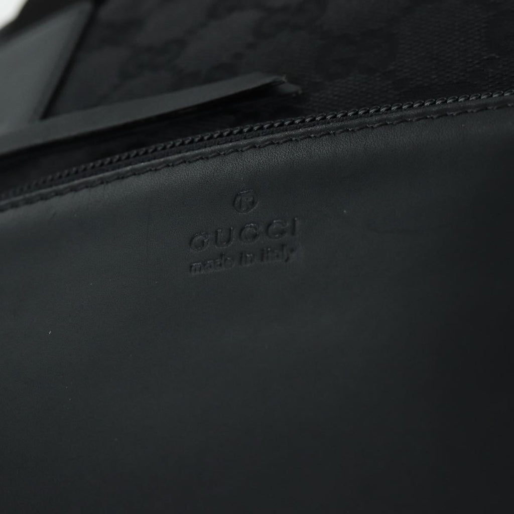 GUCCI GG Canvas Tote Bag Canvas Black 79649