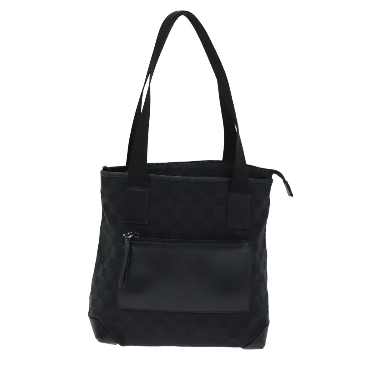 GUCCI GG Canvas Tote Bag Canvas Black 79649
