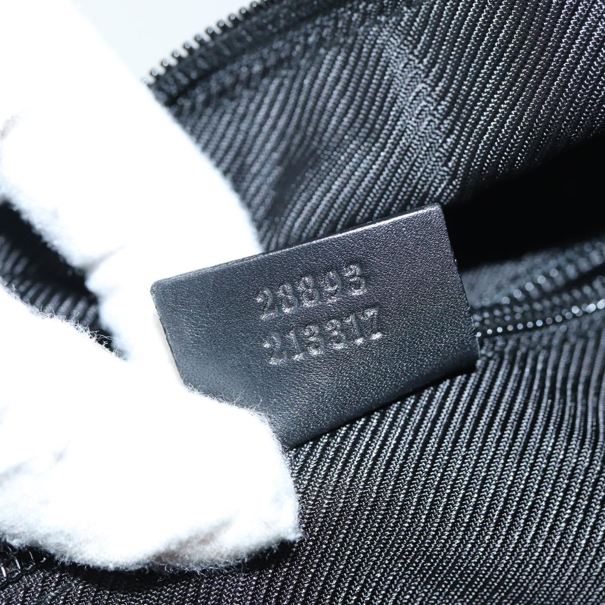 GUCCI GG Canvas Tote Bag Canvas Black 79649
