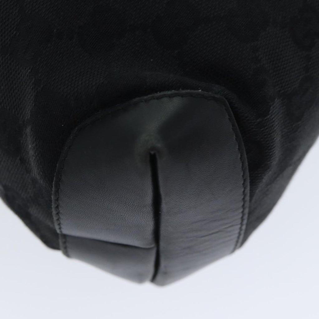 GUCCI GG Canvas Tote Bag Canvas Black 79649