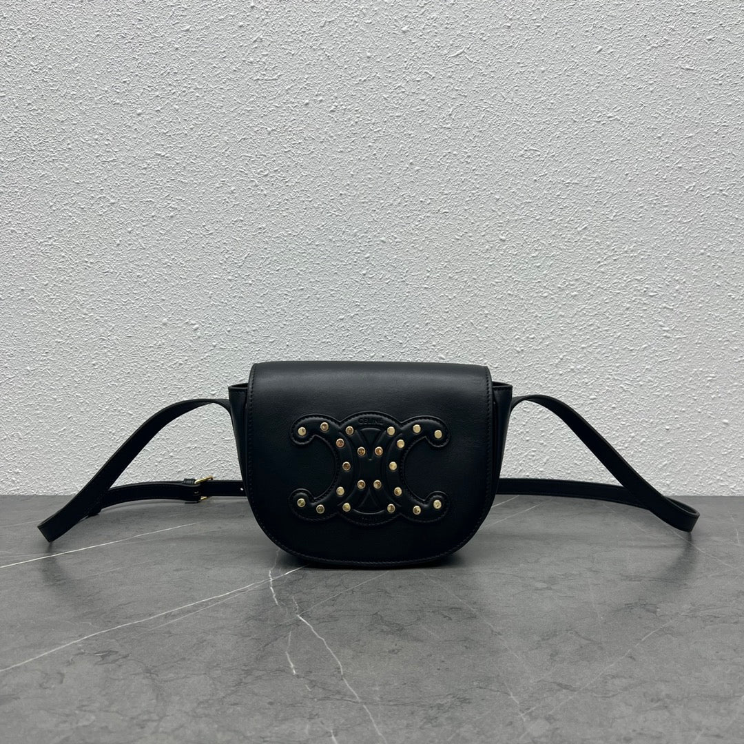 GLAMI Folco Cuir Triomphe With Studs Black For Women 7in/19cm