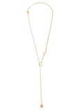 Gold Chain Pendant Necklace with Gucci Engraving