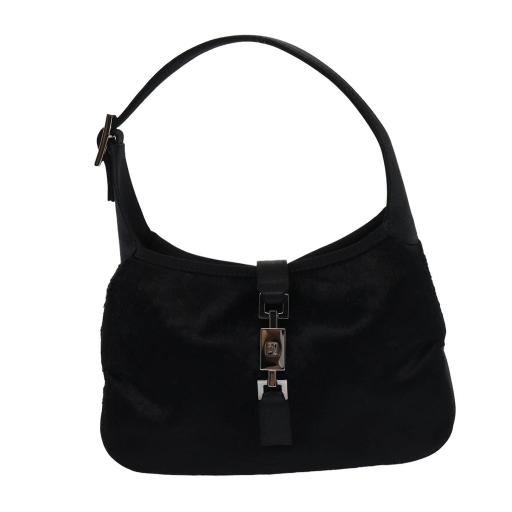 GUCCI Jackie Mini bag Hand Bag Satin Black 005 0775 79699