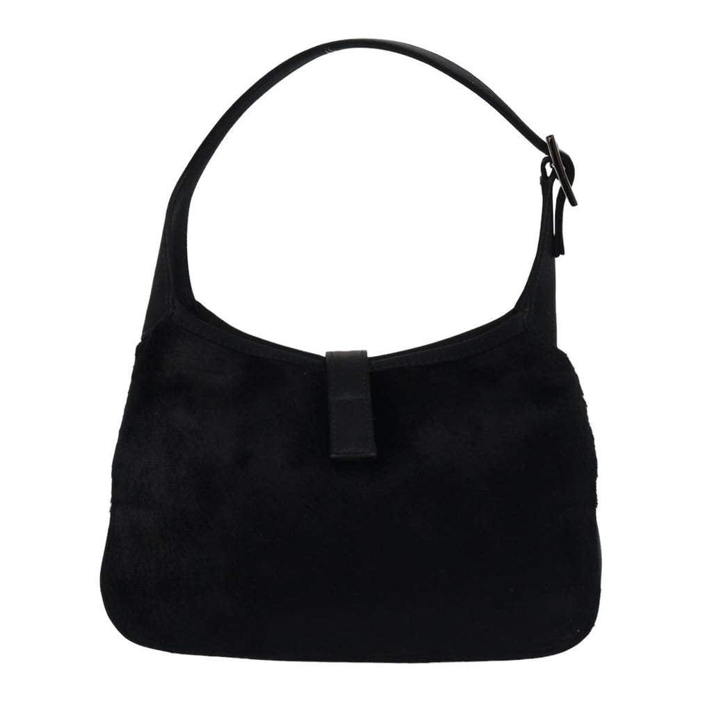 GUCCI Jackie Mini bag Hand Bag Satin Black 005 0775 79699