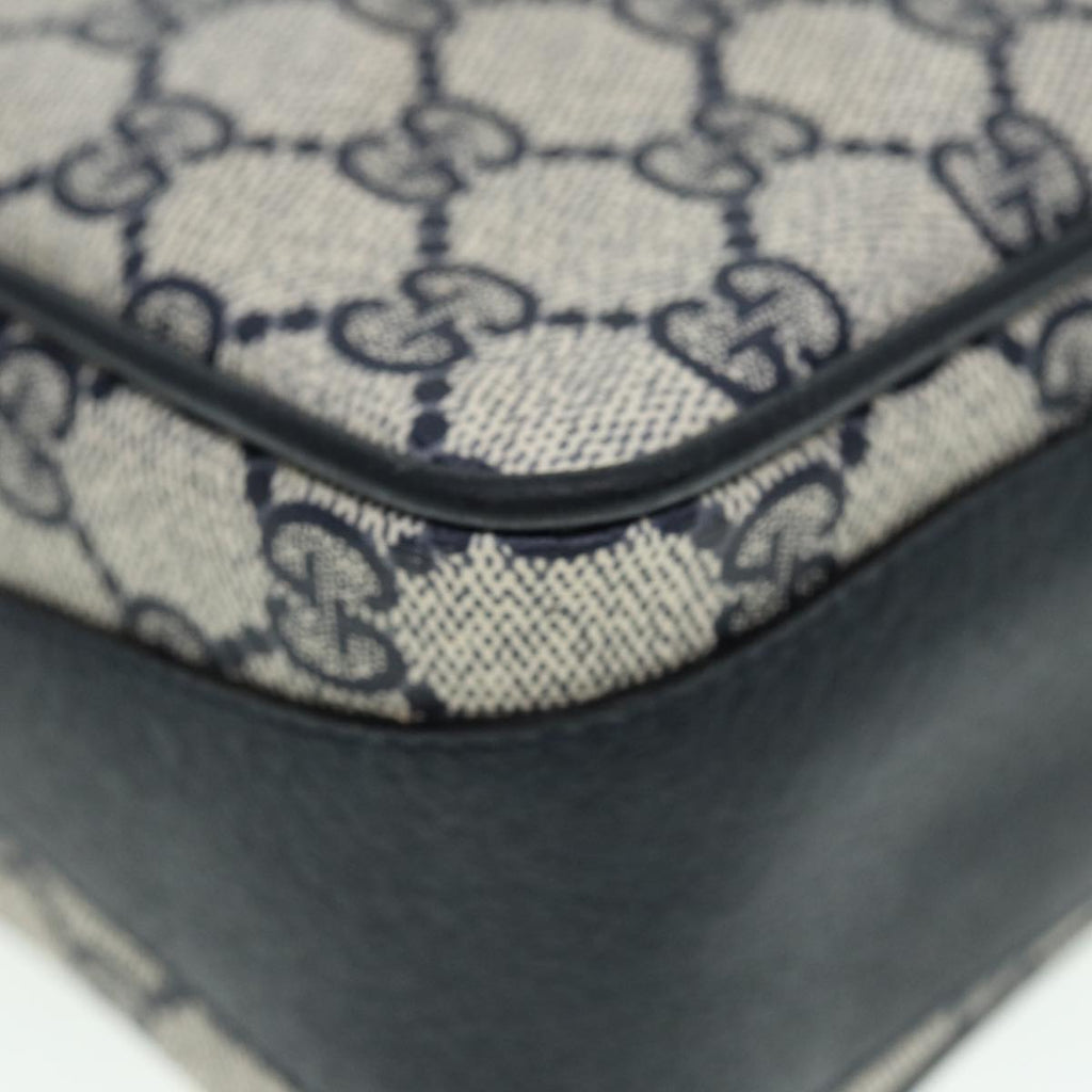 GUCCI GG Supreme Sherry Line Shoulder Bag PVC Navy Red 001 56 0860 79700